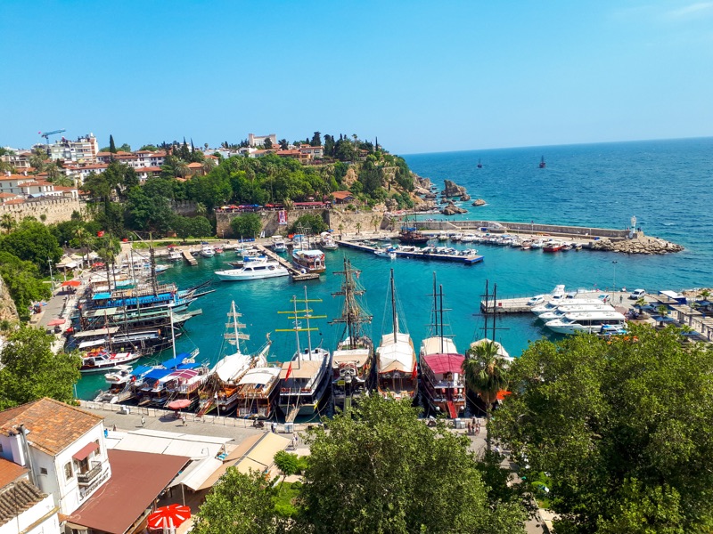 Kaleiçi old town and harbour