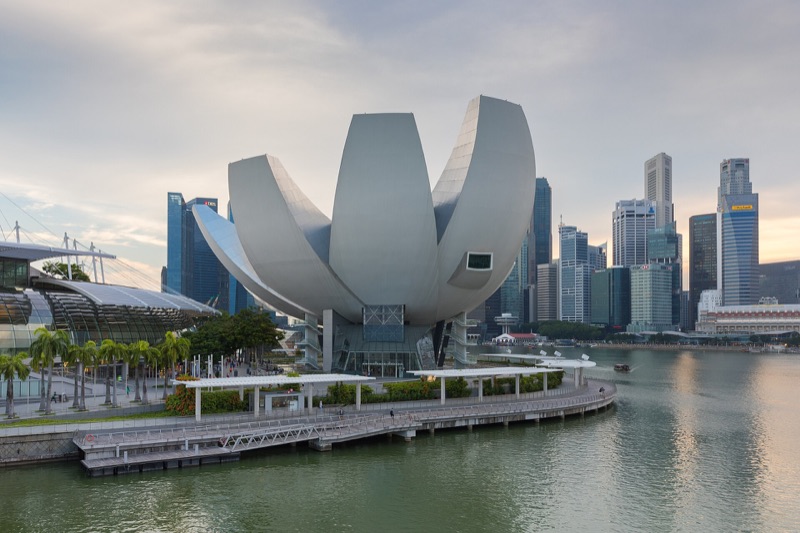 ArtScience Museum and the Marina Bay skyline
